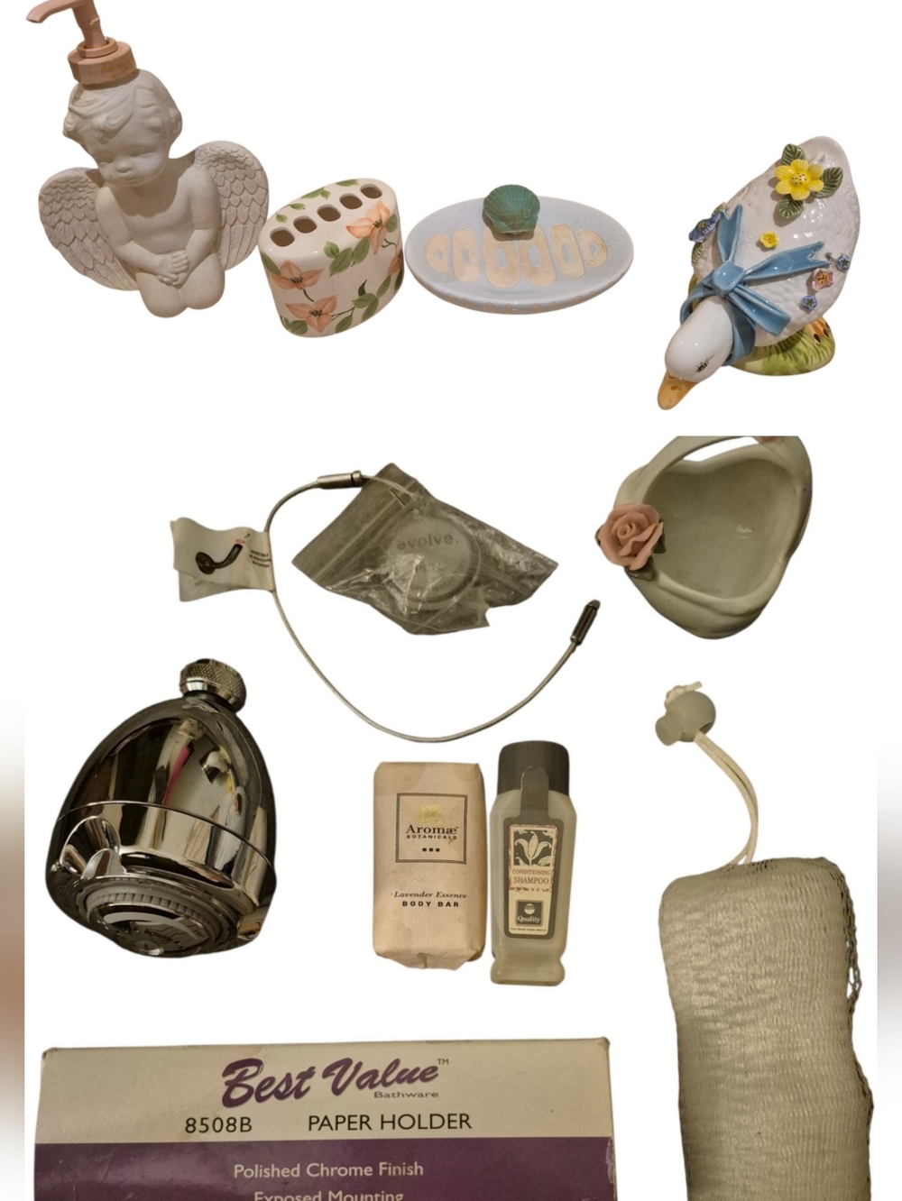11 Assorted Home Bath Accessories And Storage Bundle For Practical Everyday Use